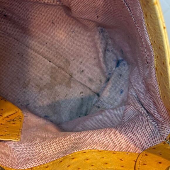 DOONEY & BOURKE Bag Purse Handbag Leather Ostrich Shoulder Bag Hobo Pocketbook - Picture 12 of 16